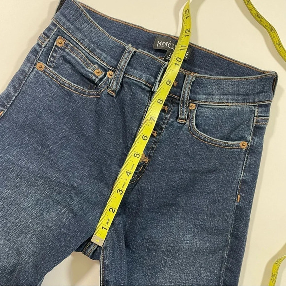 J Crew Mercantile High Rise Skinny Jeans Exposed Zipper J6583 - Picture 5 of 9
